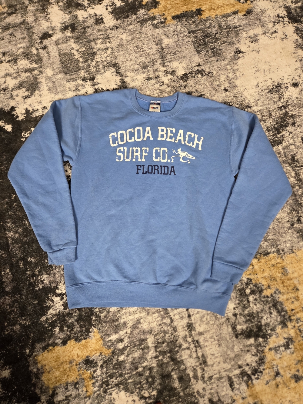 Cocoa Beach Surf Co Florida Blue Crewneck Sweatshirt XL